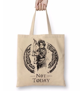 Game Of Thrones Valar Morghulis Not Today Bez Çanta Uzun Saplı