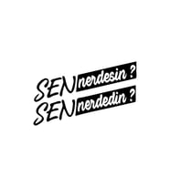 Sen Nerdesin ? Sticker Oto Cam Sticker Siyah 21*8 Cm