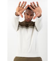 Maraton Regular Erkek Bisiklet Yaka Haki Sweatshirt