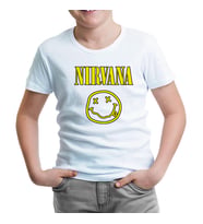 Nirvana - Logo 2 Beyaz Çocuk Tshirt