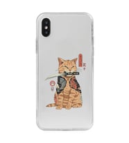 Iphone X ve XS Uyumlu Catana Kedi Tasarımlı Şeffaf Telefon Kılıfı