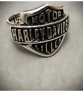 Gümüş Harley Yüzük