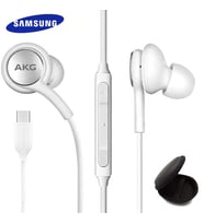 Samsung AKG GalaxyZ Flip3 5G/Z Flip4/Z Fold2 5G/Z Fold3 5G/Z Fold4 AKG tarafından tasarlanmıştır - örgülü kablo mikrofon ve ses uzaktan C tipi  (Türkiye Garantilidir) (Beyaz)