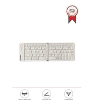 Torima TK-08 Beyaz Kablosuz Katlanabilir Şarjlı Taşınabilir Mini Bluetooth Klavye