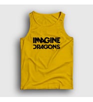 Presmono Unisex Sarı Logo V2 Imagine Dragons Atlet 82232tt (Sarı)
