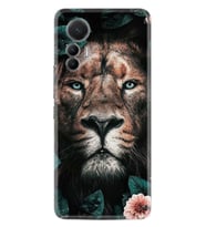 Xiaomi 12 Lite Kılıf Resimli Desenli Baskılı Silikon Leon Flowers 1307