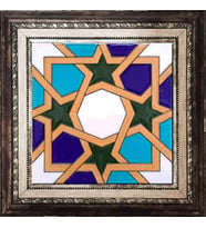 Armada çini 20x20 cm SP 99 Geometrik Tunus desenli Kütahya çinisi
