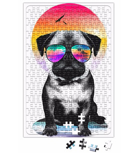 Summer Pug Puzzle 240 Parça Yapboz