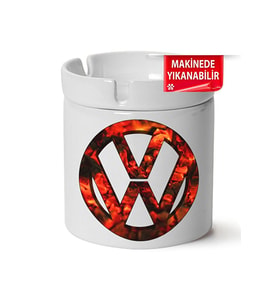 Vw Logo Baskılı Porselen At-Söndür Küllük (Kl-Otmbl-Vw)
