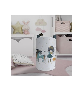 MEKTA HOME BEBEK VE ÇOCUK ODASI Bal Kabaklı Unicorn Desenli Oyuncak Sepeti
