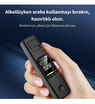 Monozone A20 Taşınabilir Alkol Test Cihazı Yüksek Hassasiyetli Alkol Ölçer Hd Ekran Temassız Şarjlı