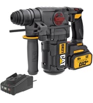 DX21BC 18Volt 2.0Ah 2.2J Li-ion Tek Akülü Şarjlı Kömürsüz Profesyonel SDS-Plus Pnömatik Kırıcı/Delici