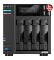 ASUSTOR 4diskli Celeron QC- 4GB RAM-2-2.5GbE Nas Server AS6704T v2