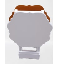 Zigon Çanta 90081 Sehpa Yonca Model İkili Tk Ahşap MDF Beyaz ve Hardal Renk Uyum