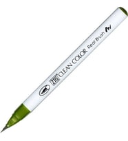 Zig Clean Color Real Brush Fırça Uçlu Marker Kalem 043 Olive Green 