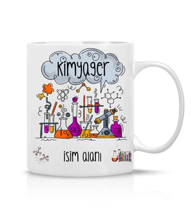 Kimyager Özel Hediye İsimli Çay Kahve Kupa Bardak-029