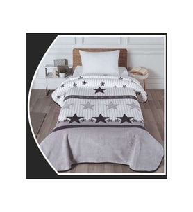 Polo Life Taraftar Yıldız Tek Kişilik Battaniye (160x220)-BJK SİYAH BEYAZ (Siyah - Beyaz)