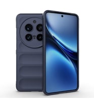 Vivo X200 Pro Kılıf Esnek TPU Oyuklu Arka Yüzey Tasarımlı Etnik Silikon Kapak (Lacivert)