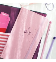 Charm Takılabilen 2026-2027 Mid-Year Akademik Cep Ajanda 9x17 cm Pembe