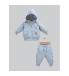 Caramell N.WinterBoy %100 Pamuk 2' li Takım 62-68 cm 3-6 Ay Mavi CRML.MV.TKE1064-6268