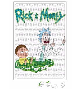 Cartoon Rick e Morty Puzzle 240 Parça Yapboz