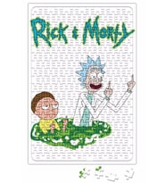 Cartoon Rick e Morty Puzzle 240 Parça Yapboz