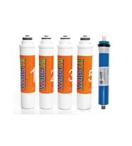 Sulook Waterlife Su Arıtma Cihazı Uyumlu Tak-Çevir 6'lı Filtre Seti, Vontron Membranlı (Renksiz)