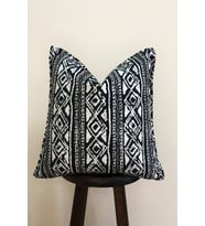 Deco Design Geometrik Desenli Boho Kırlent Kılıfı (Siyah)