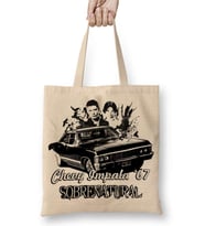 Supernatural Chevy Impala 67 Bez Çanta Uzun Saplı