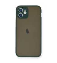 Apple iPhone 12 Mini Kılıf Montreal Silikon Kapak - Yeşil