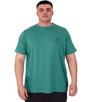 Mode XL Büyük Beden Erkek T-Shirt Bisiklet Yaka Space U25018 Çağla