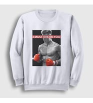 Presmono Unisex Beyaz Break ivan Drago Film Rocky Sweatshirt 249511tt (Beyaz)