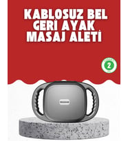 Fonksiyonlu Şarjlı Masaj Aleti 6 Başlık 2000 mAh Ergonomik Gövde