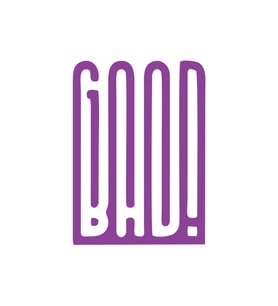 Good Bad Sticker17x17 Cm Mor