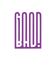 Good Bad Sticker17x17 Cm Mor