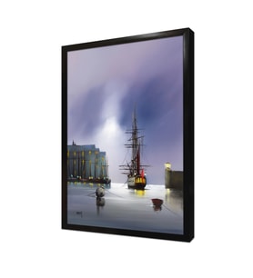 Yelkenli Tekne Çerçeveli Mdf Tablo
