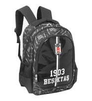 Bjk Okul Çantası Beyaz Baskılı  (Siyah)