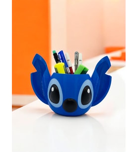 Stitch Tasarımlı Masaüstü Kalemlik, Fırçalık, Saksılık, Dekoratif Organizer (Standart)