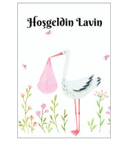 Hoşgedin Bebeğim Yenidoğan Çikolata Etiketi 5x4 cm 56 Adet