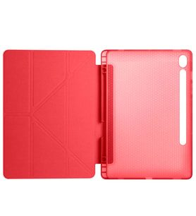 Galaxy Tab S9 Kılıf Kalem Bölmeli Standlı Smart Cover (Kırmızı)