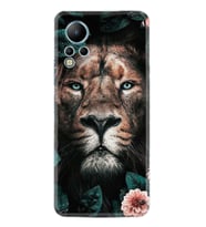 Infınix Note 12 Kılıf Resimli Desenli Baskılı Silikon Leon Flowers 1307