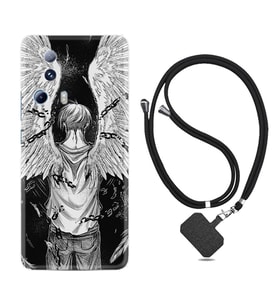 Xiaomi Mi 13 Lite Kılıf Resimli Boyun Askılı İpli Desenli Silikon Series Angel 1883
