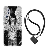 Xiaomi Mi 13 Lite Kılıf Resimli Boyun Askılı İpli Desenli Silikon Series Angel 1883