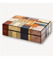 Lubinski İspanyol Sedir Puro Kutusu Humidor Abstract 30s LB-002