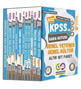 KPSSNİN Kara Kutusu Genel Yetenek Genel Kültür Dijital Çözümlü Konu Özetli Çıkmı (Beyaz)