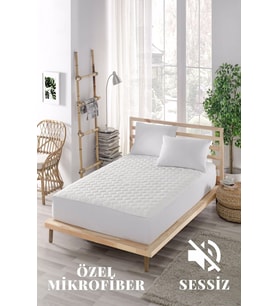 Sessiz Alez-Kapitoneli Fitted-Mikro-Yanı Çarşaflı-Çift Kişilik-Tek Kişilik-Bebek Alezi-Su-Yatak Koruyucu
