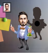 Kişiye Özel Öğretmen Karikatürlü Ahşap Magnet Bay-18