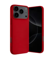 iPhone 17 Pro Max Nano İçi Kadife Silikon - Kırmızı