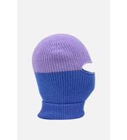 Color Block Renkli Balaclava Kar Maskesi Triko Bere Boyunluk 1 Adet (Mavi)