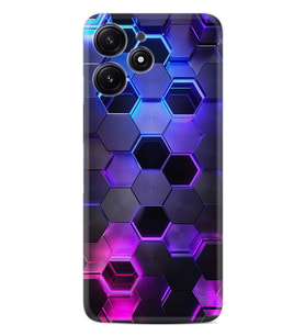 Xiaomi Poco M6 Pro 5G Kılıf Desenli Silikon Platinium Series Petekler 1889